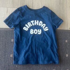 Birthday Boy Blue Shirt Size 2T